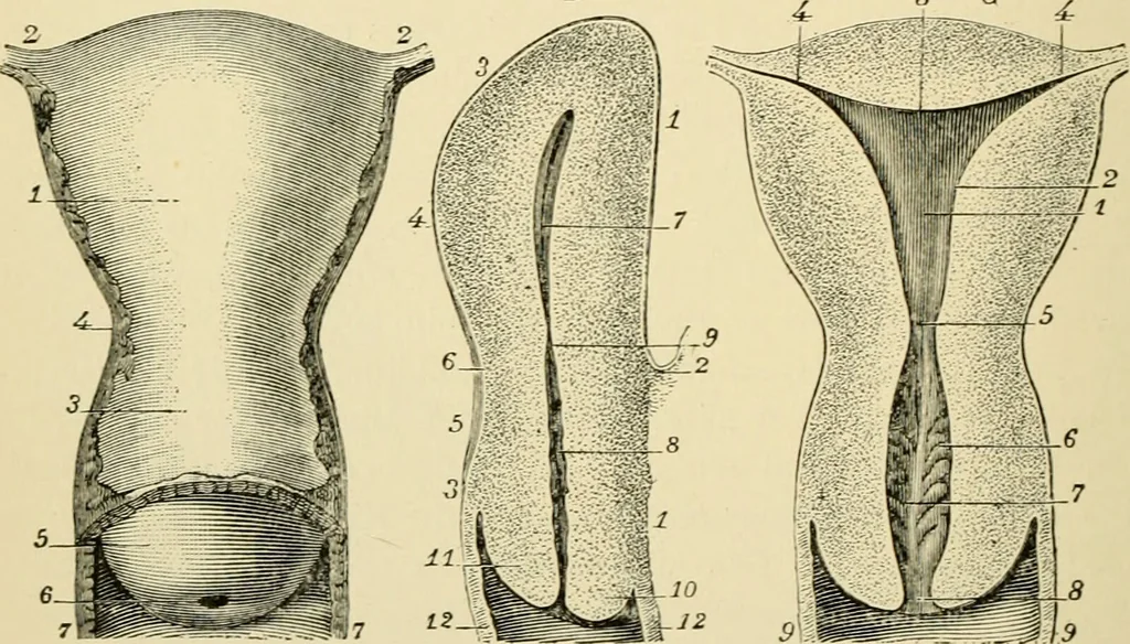An illustration from Handbook of physiology : for students and practitioners of medicine / by Austin Flint ... with two hundred and forty-seven illustrations in the text--including four in colors--and an atlas of sixteen color-plates, including forty-eight original figures taken from actual stained microscopical preparation., 1905, leaf 798