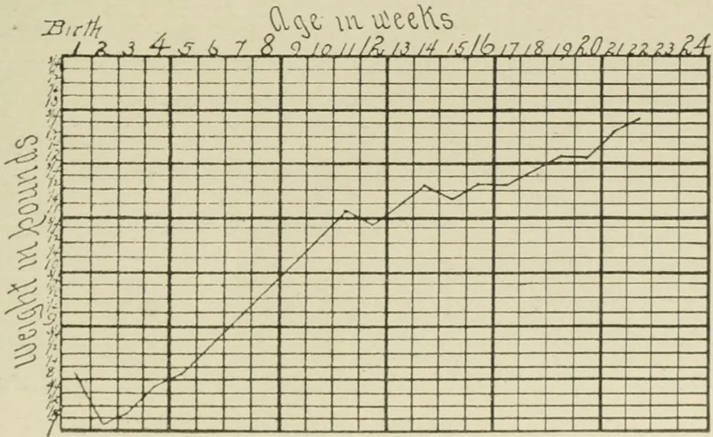 An illustration from Diseases of infancy and childhood, their dietetic, hygienic, and medical treatment : a text-book designed for practitioners and students in medicine / By Louis Fischer., 1910, leaf 263
