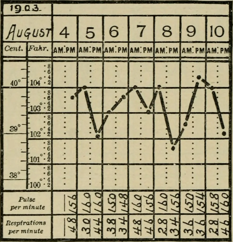 An illustration from Diseases of infancy and childhood, their dietetic, hygienic, and medical treatment : a text-book designed for practitioners and students in medicine / By Louis Fischer., 1910, leaf 630