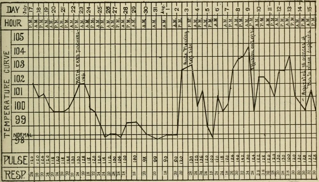 An illustration from Diseases of infancy and childhood, their dietetic, hygienic, and medical treatment : a text-book designed for practitioners and students in medicine / By Louis Fischer., 1910, leaf 727