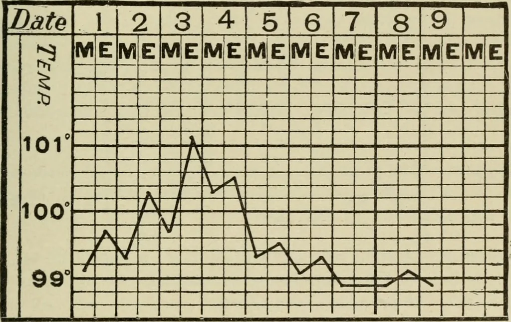 An illustration from Diseases of infancy and childhood, their dietetic, hygienic, and medical treatment : a text-book designed for practitioners and students in medicine / By Louis Fischer., 1910, leaf 747