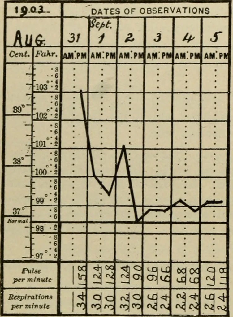 An illustration from Diseases of infancy and childhood, their dietetic, hygienic, and medical treatment : a text-book designed for practitioners and students in medicine / By Louis Fischer., 1910, leaf 824