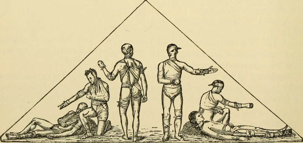 An illustration from Surgical technic; a text-book on operative surgery / by Fr. von Esmarch ... and E. Kowalzig ... translated by Professor Ludwig H. Grau ... and Willam N. Sullivan ... edited by Nicholas Senn ... With fourteen hundred and ninety-seven illustrations and fifteen colored plates., 1901, leaf 128