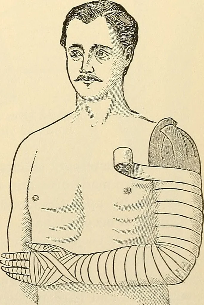 An illustration from Surgical technic; a text-book on operative surgery / by Fr. von Esmarch ... and E. Kowalzig ... translated by Professor Ludwig H. Grau ... and Willam N. Sullivan ... edited by Nicholas Senn ... With fourteen hundred and ninety-seven illustrations and fifteen colored plates., 1901, leaf 151