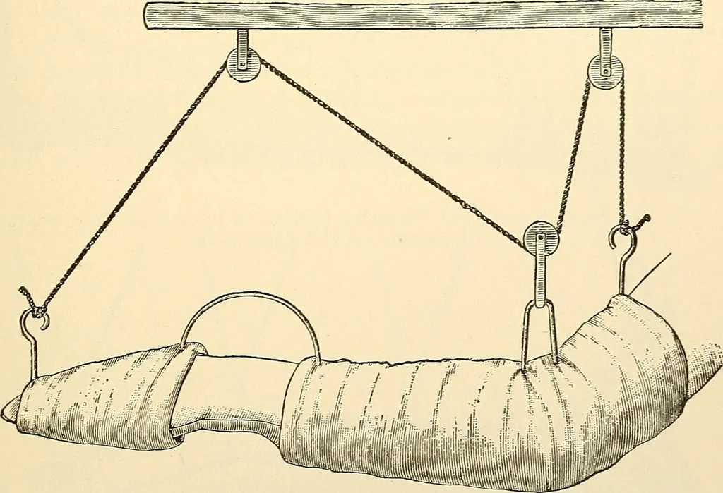 An illustration from Surgical technic; a text-book on operative surgery / by Fr. von Esmarch ... and E. Kowalzig ... translated by Professor Ludwig H. Grau ... and Willam N. Sullivan ... edited by Nicholas Senn ... With fourteen hundred and ninety-seven illustrations and fifteen colored plates., 1901, leaf 175