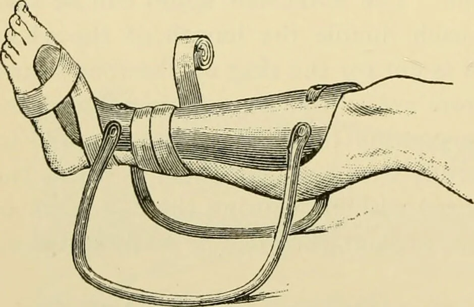 An illustration from Surgical technic; a text-book on operative surgery / by Fr. von Esmarch ... and E. Kowalzig ... translated by Professor Ludwig H. Grau ... and Willam N. Sullivan ... edited by Nicholas Senn ... With fourteen hundred and ninety-seven illustrations and fifteen colored plates., 1901, leaf 194