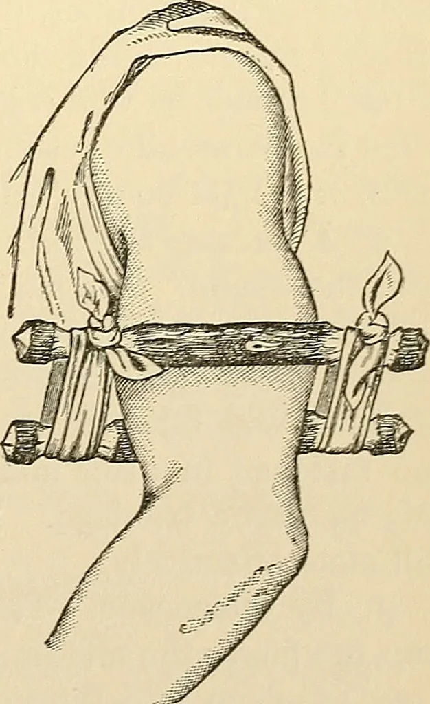 An illustration from Surgical technic; a text-book on operative surgery / by Fr. von Esmarch ... and E. Kowalzig ... translated by Professor Ludwig H. Grau ... and Willam N. Sullivan ... edited by Nicholas Senn ... With fourteen hundred and ninety-seven illustrations and fifteen colored plates., 1901, leaf 285