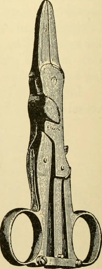 An illustration from Surgical technic; a text-book on operative surgery / by Fr. von Esmarch ... and E. Kowalzig ... translated by Professor Ludwig H. Grau ... and Willam N. Sullivan ... edited by Nicholas Senn ... With fourteen hundred and ninety-seven illustrations and fifteen colored plates., 1901, leaf 290