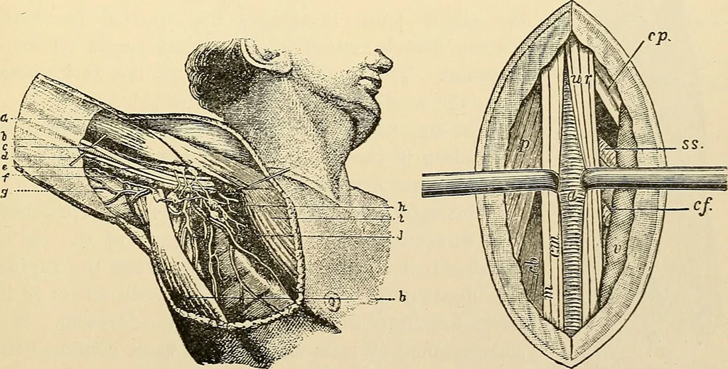 An illustration from Surgical technic; a text-book on operative surgery / by Fr. von Esmarch ... and E. Kowalzig ... translated by Professor Ludwig H. Grau ... and Willam N. Sullivan ... edited by Nicholas Senn ... With fourteen hundred and ninety-seven illustrations and fifteen colored plates., 1901, leaf 313