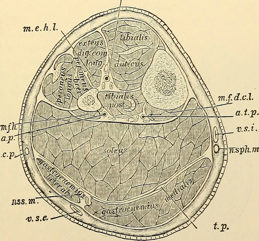 An illustration from Surgical technic; a text-book on operative surgery / by Fr. von Esmarch ... and E. Kowalzig ... translated by Professor Ludwig H. Grau ... and Willam N. Sullivan ... edited by Nicholas Senn ... With fourteen hundred and ninety-seven illustrations and fifteen colored plates., 1901, leaf 447