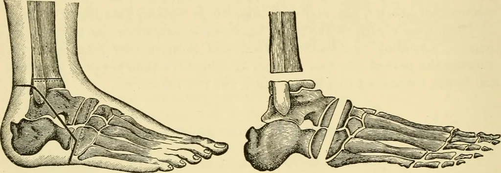 An illustration from Surgical technic; a text-book on operative surgery / by Fr. von Esmarch ... and E. Kowalzig ... translated by Professor Ludwig H. Grau ... and Willam N. Sullivan ... edited by Nicholas Senn ... With fourteen hundred and ninety-seven illustrations and fifteen colored plates., 1901, leaf 508