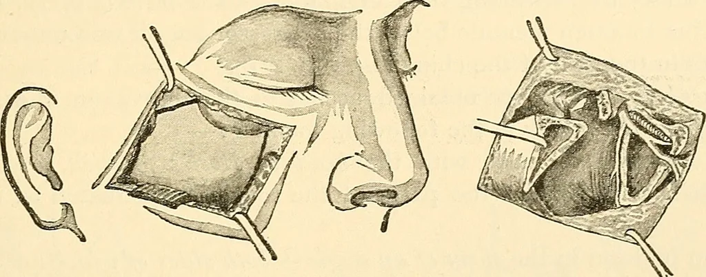 An illustration from Surgical technic; a text-book on operative surgery / by Fr. von Esmarch ... and E. Kowalzig ... translated by Professor Ludwig H. Grau ... and Willam N. Sullivan ... edited by Nicholas Senn ... With fourteen hundred and ninety-seven illustrations and fifteen colored plates., 1901, leaf 575