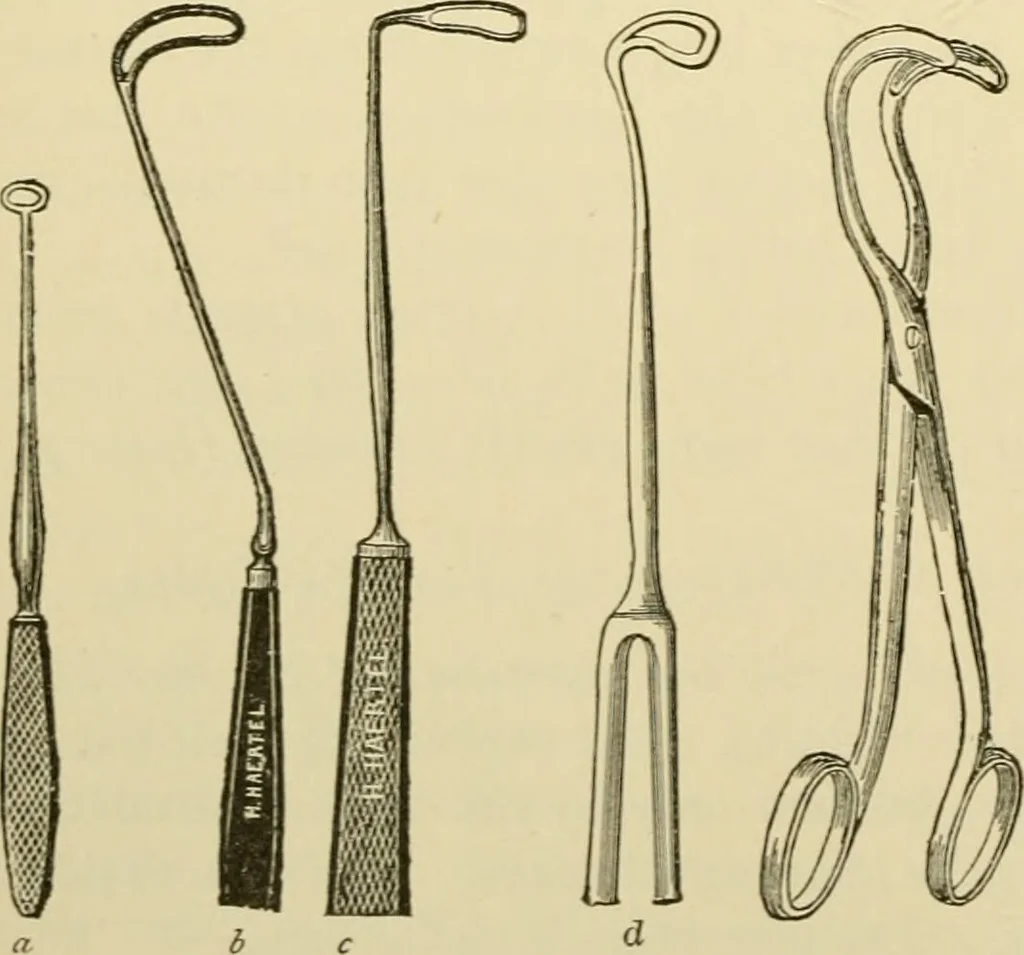 An illustration from Surgical technic; a text-book on operative surgery / by Fr. von Esmarch ... and E. Kowalzig ... translated by Professor Ludwig H. Grau ... and Willam N. Sullivan ... edited by Nicholas Senn ... With fourteen hundred and ninety-seven illustrations and fifteen colored plates., 1901, leaf 654