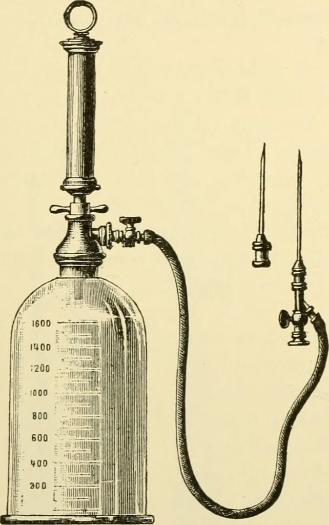 An illustration from Surgical technic; a text-book on operative surgery / by Fr. von Esmarch ... and E. Kowalzig ... translated by Professor Ludwig H. Grau ... and Willam N. Sullivan ... edited by Nicholas Senn ... With fourteen hundred and ninety-seven illustrations and fifteen colored plates., 1901, leaf 736
