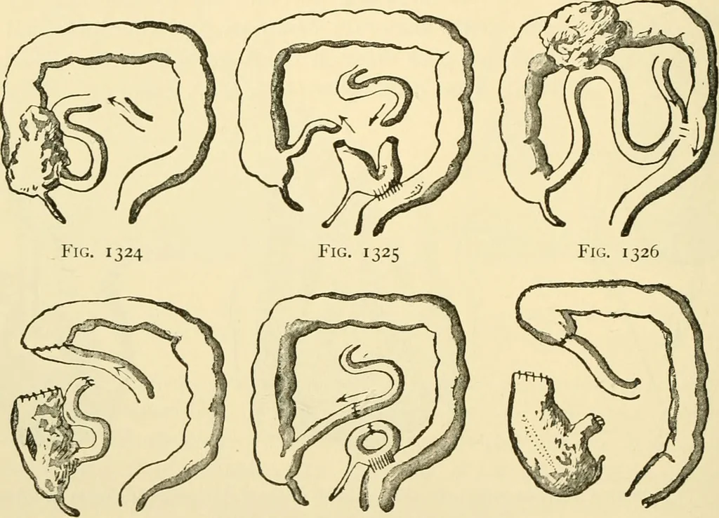An illustration from Surgical technic; a text-book on operative surgery / by Fr. von Esmarch ... and E. Kowalzig ... translated by Professor Ludwig H. Grau ... and Willam N. Sullivan ... edited by Nicholas Senn ... With fourteen hundred and ninety-seven illustrations and fifteen colored plates., 1901, leaf 786