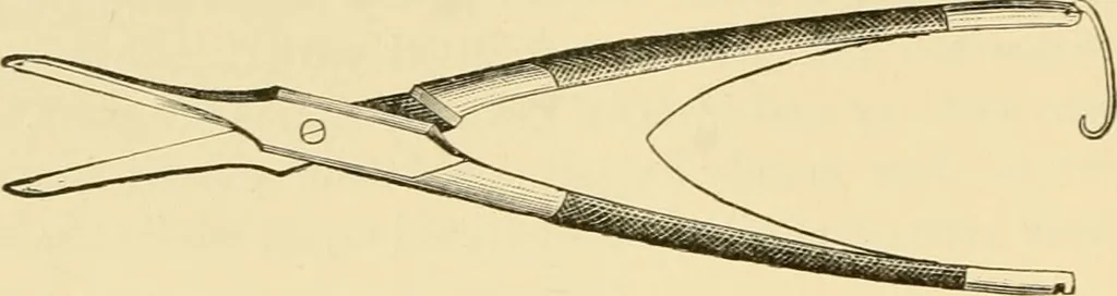 An illustration from Surgical technic; a text-book on operative surgery / by Fr. von Esmarch ... and E. Kowalzig ... translated by Professor Ludwig H. Grau ... and Willam N. Sullivan ... edited by Nicholas Senn ... With fourteen hundred and ninety-seven illustrations and fifteen colored plates., 1901, leaf 892