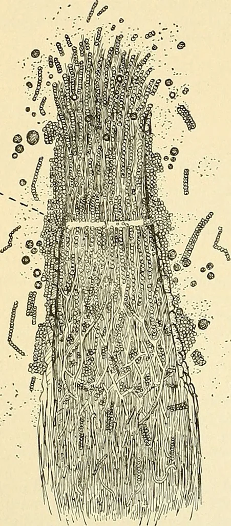 An illustration from An American text-book of genito-urinary diseases, syphilis and diseases of the skin / Ed. by L. Bolton Bangs ... and W. A. Hardaway ... Illustrated with 300 engravings and 20 full-page colored plates., 1898, leaf 1222