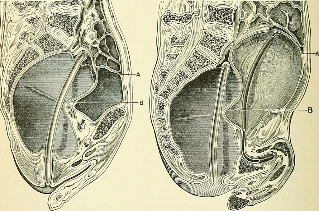 An illustration from An American text-book of genito-urinary diseases, syphilis and diseases of the skin / Ed. by L. Bolton Bangs ... and W. A. Hardaway ... Illustrated with 300 engravings and 20 full-page colored plates., 1898, leaf 458