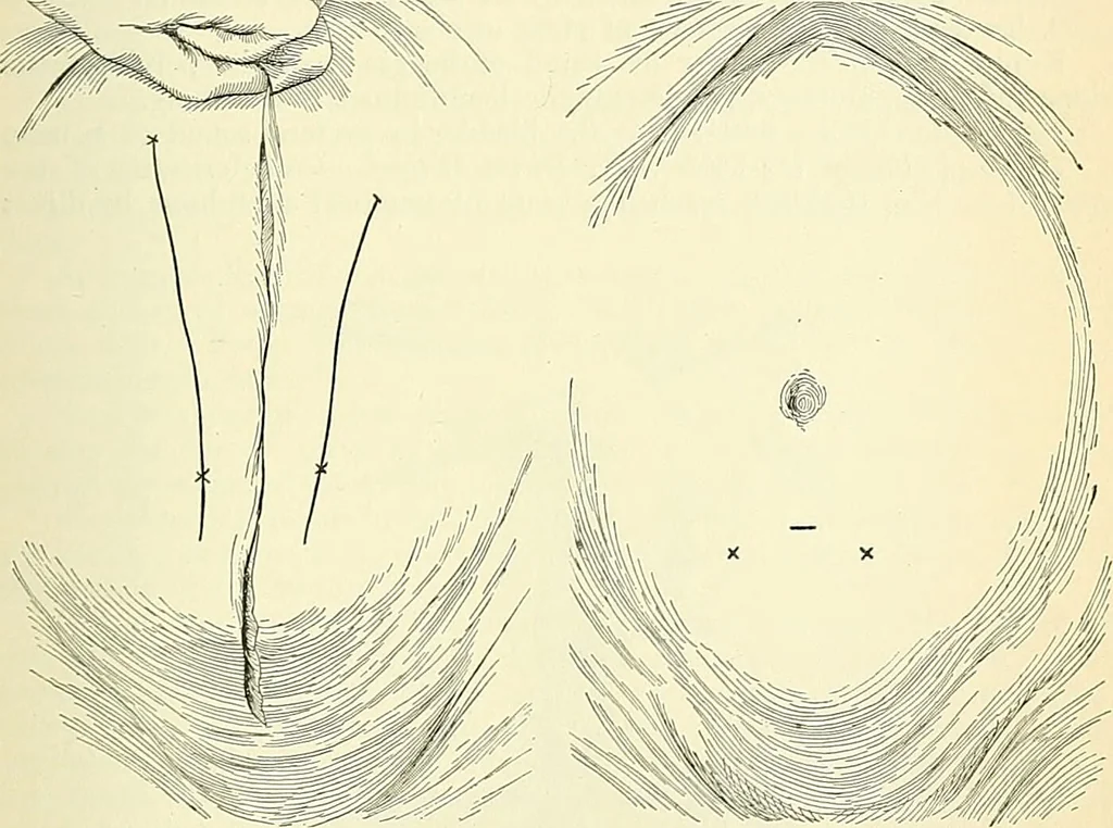 An illustration from An American text-book of genito-urinary diseases, syphilis and diseases of the skin / Ed. by L. Bolton Bangs ... and W. A. Hardaway ... Illustrated with 300 engravings and 20 full-page colored plates., 1898, leaf 499