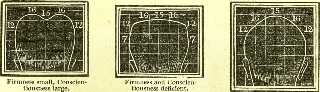 An illustration from Outlines of prenology., 1836, leaf 19