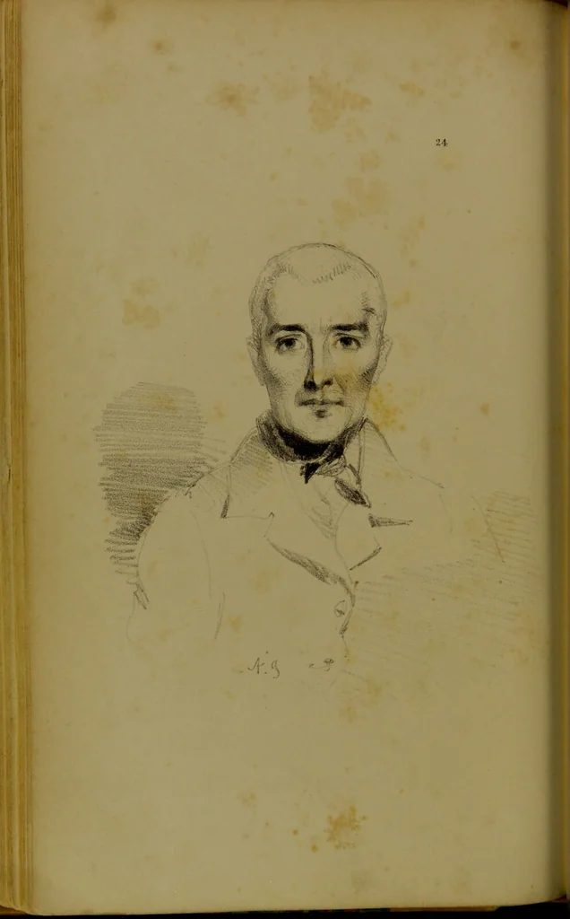 An illustration from The physiognomy of mental diseases / by Sir Alexander Morison., 1840, leaf 124