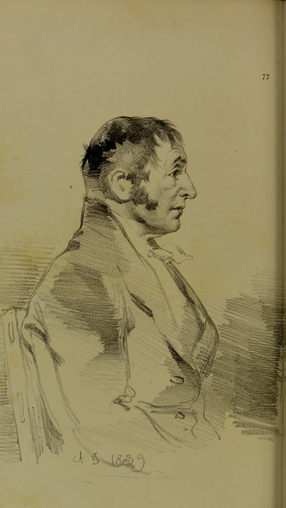 An illustration from The physiognomy of mental diseases / by Sir Alexander Morison., 1840, leaf 370