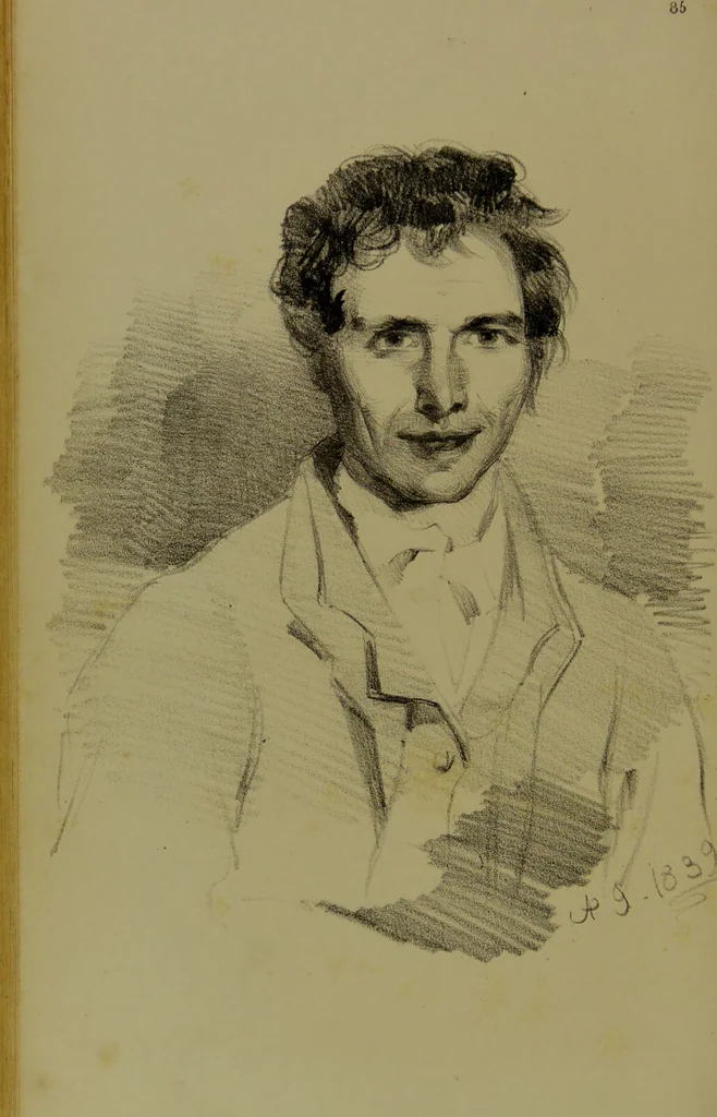 An illustration from The physiognomy of mental diseases / by Sir Alexander Morison., 1840, leaf 402