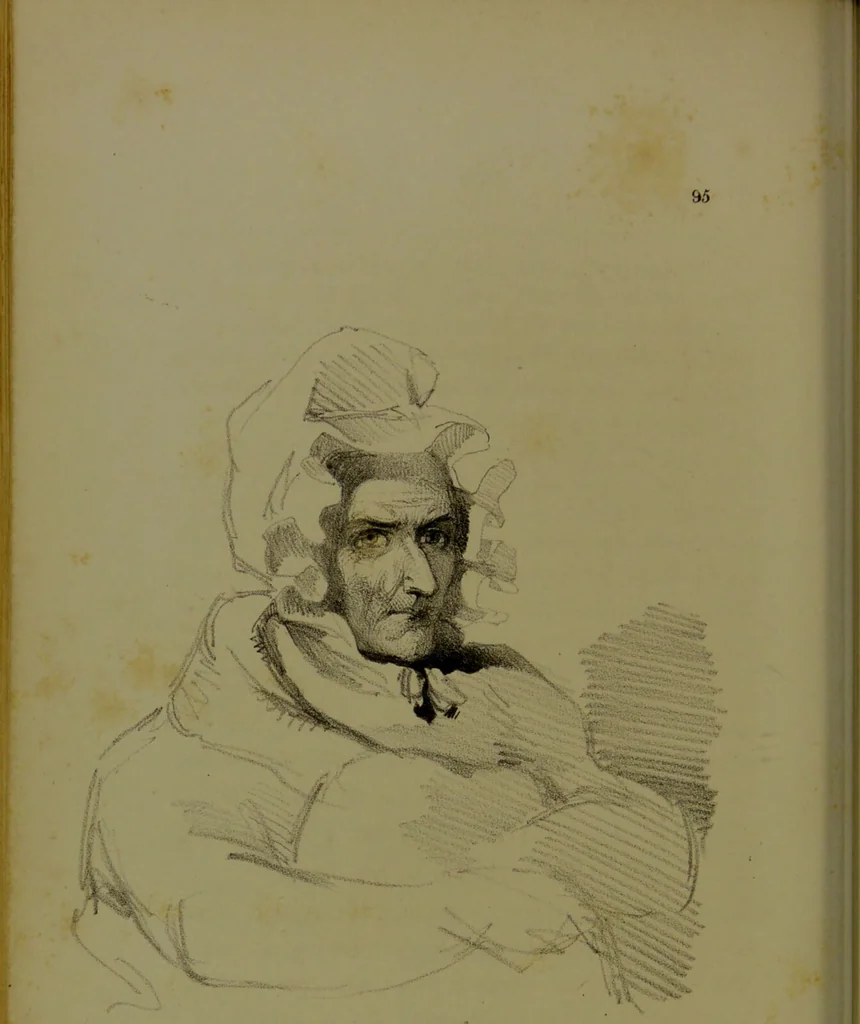An illustration from The physiognomy of mental diseases / by Sir Alexander Morison., 1840, leaf 448