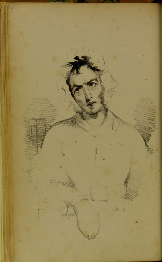 An illustration from The physiognomy of mental diseases / by Sir Alexander Morison., 1840, leaf 54