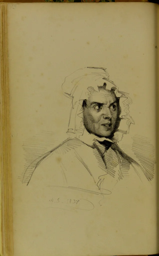 An illustration from The physiognomy of mental diseases / by Sir Alexander Morison., 1840, leaf 72