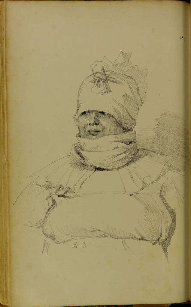 An illustration from The physiognomy of mental diseases / by Sir Alexander Morison., 1840, leaf 96