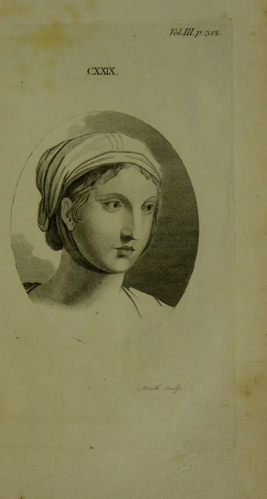 An illustration from Essays on physiognomy : for the promotion of the knowledge and the love of mankind / written in the German language by John Caspar Lavater ; and translated into English by Thomas Holcroft., 1804, leaf 173