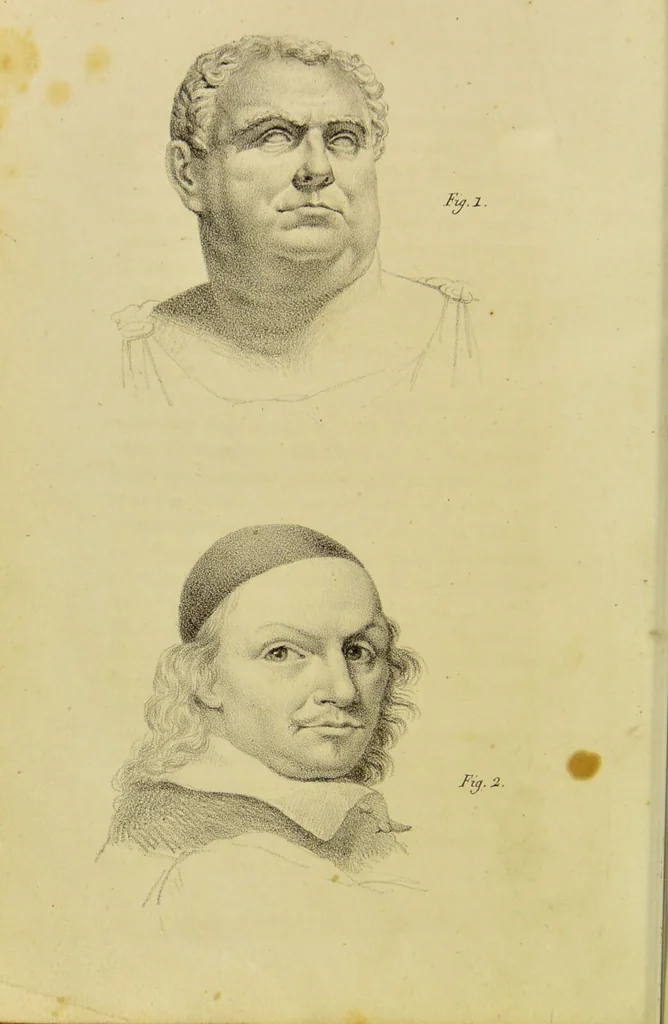 An illustration from Phrenology, in connexion with the study of physiognomy / by J. G. Spurzheim., 1826, leaf 58