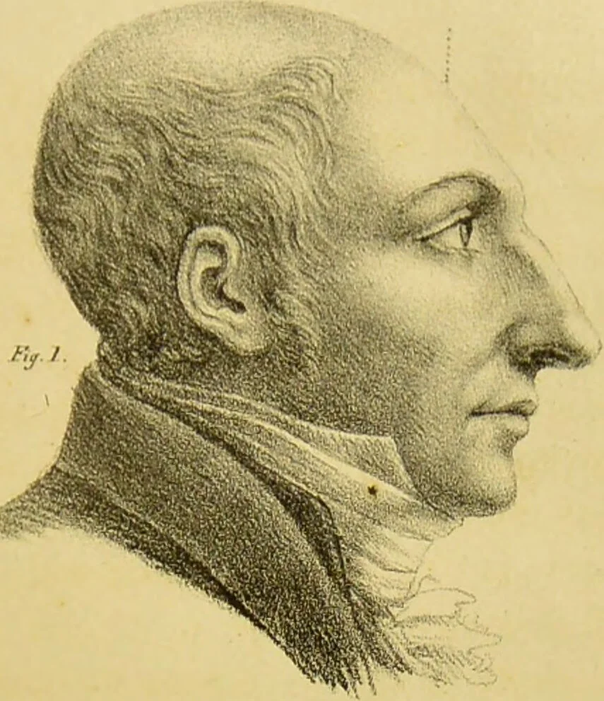 An illustration from Phrenology, in connexion with the study of physiognomy / by J. G. Spurzheim., 1826, leaf 67