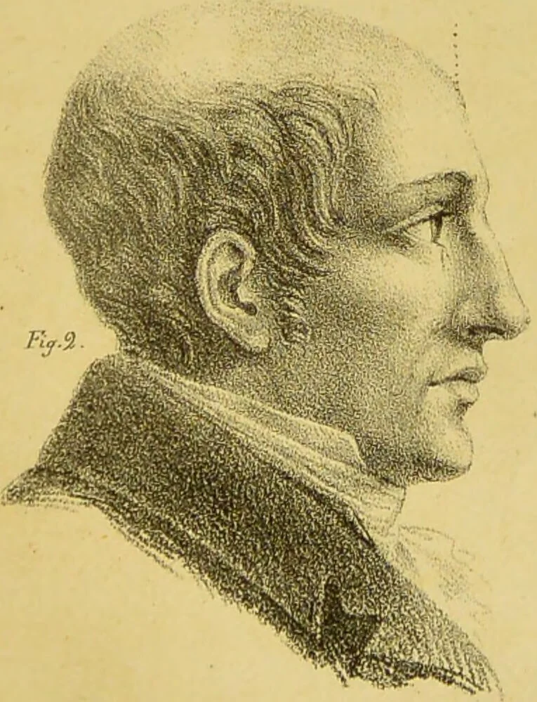 An illustration from Phrenology, in connexion with the study of physiognomy / by J. G. Spurzheim., 1826, leaf 67