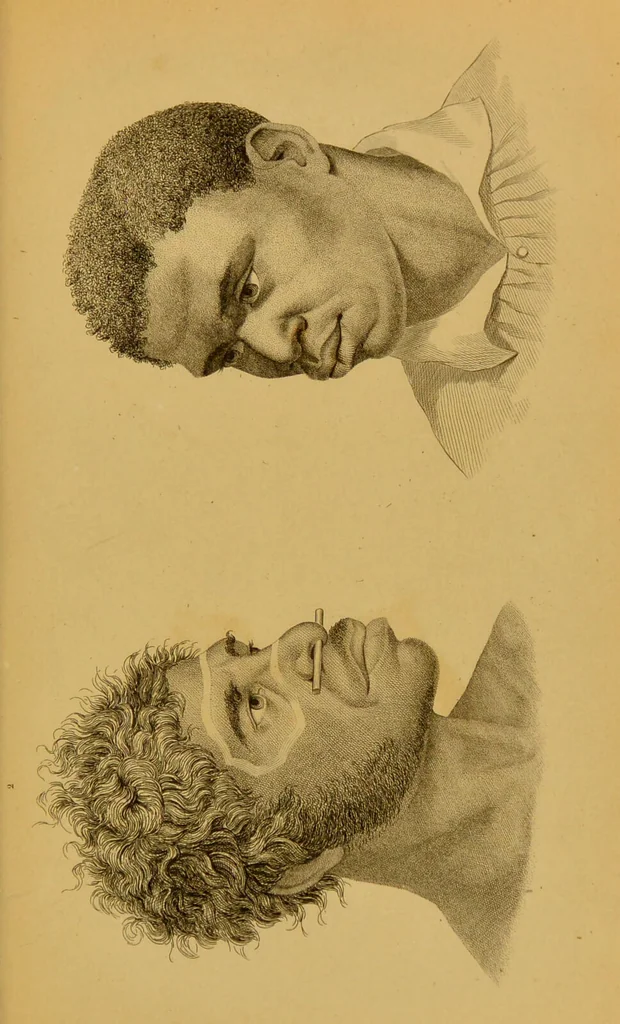An illustration from Principes et résumé de physiognomie / par le docteur B*** D***., 1859, leaf 127