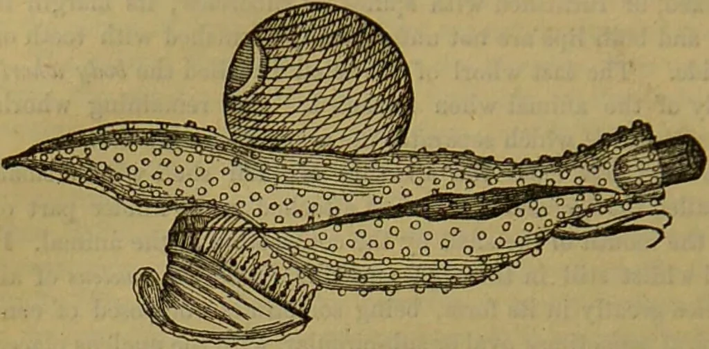 An illustration from A natural history of the animal kingdom : being a systematic and popular description of the habits, structure, and classification of animals, from the lowest to the highest forms. Arranged according to their organisation / by W. S. Dallas., 1860, leaf 264