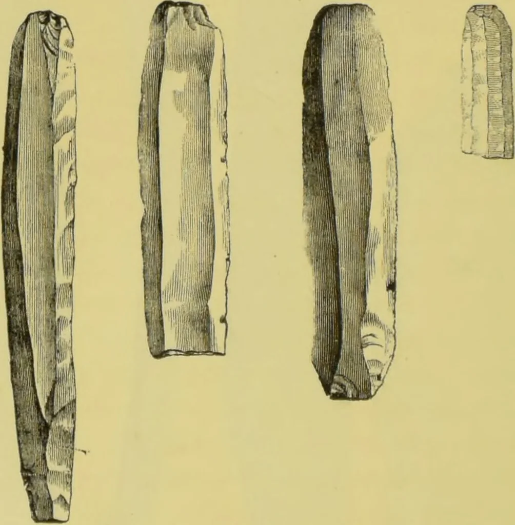 An illustration from Pre-historic times, as illustrated by ancient remains, and the manners and customs of modern savages / by John Lubbock., 1865, leaf 100