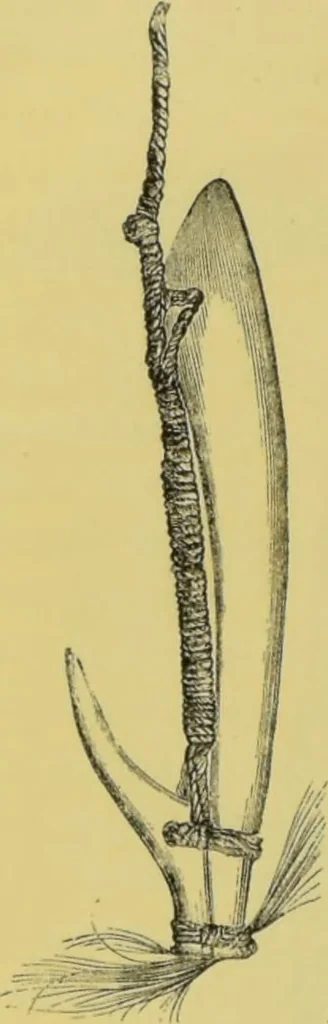 An illustration from Pre-historic times, as illustrated by ancient remains, and the manners and customs of modern savages / by John Lubbock., 1865, leaf 410