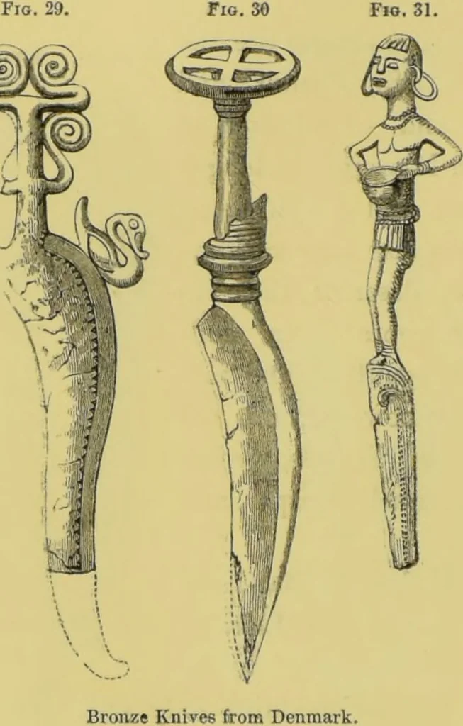 An illustration from Pre-historic times, as illustrated by ancient remains, and the manners and customs of modern savages / by John Lubbock., 1865, leaf 50