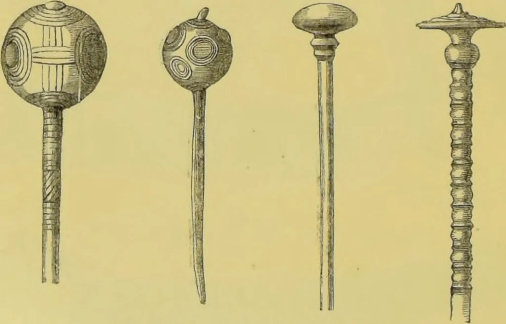 An illustration from Pre-historic times, as illustrated by ancient remains, and the manners and customs of modern savages / by John Lubbock., 1865, leaf 52