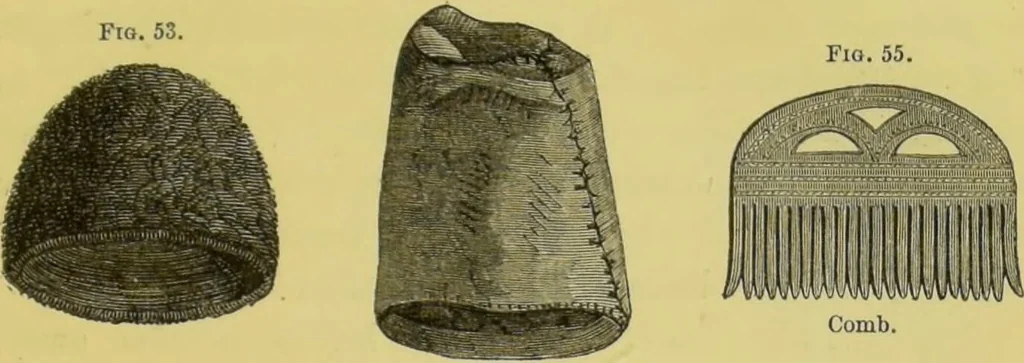 An illustration from Pre-historic times, as illustrated by ancient remains, and the manners and customs of modern savages / by John Lubbock., 1865, leaf 57