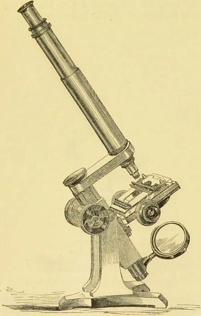 An illustration from The microscope: its history, construction, and application : being a familiar introduction to the use of the instrument and the study of microscopical sciences / by Jabez Hogg., 1869, leaf 118