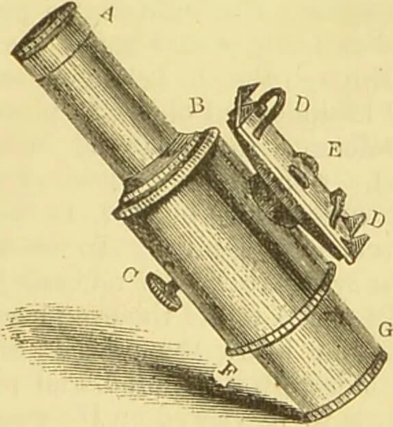 An illustration from The microscope: its history, construction, and application : being a familiar introduction to the use of the instrument and the study of microscopical sciences / by Jabez Hogg., 1869, leaf 148