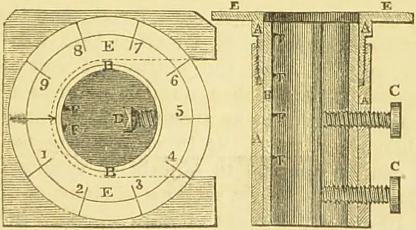 An illustration from The microscope: its history, construction, and application : being a familiar introduction to the use of the instrument and the study of microscopical sciences / by Jabez Hogg., 1869, leaf 228
