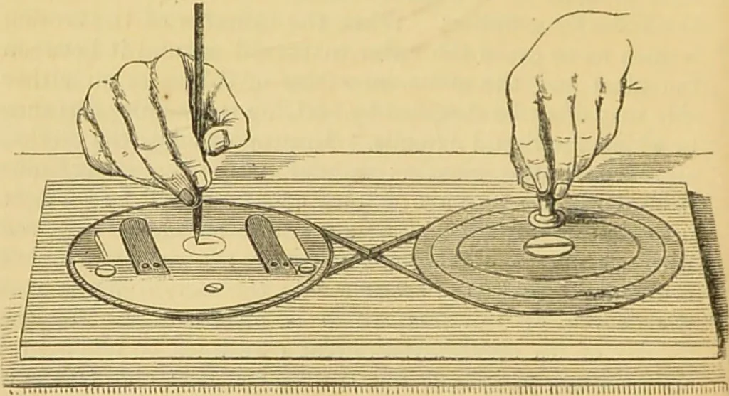 An illustration from The microscope: its history, construction, and application : being a familiar introduction to the use of the instrument and the study of microscopical sciences / by Jabez Hogg., 1869, leaf 237