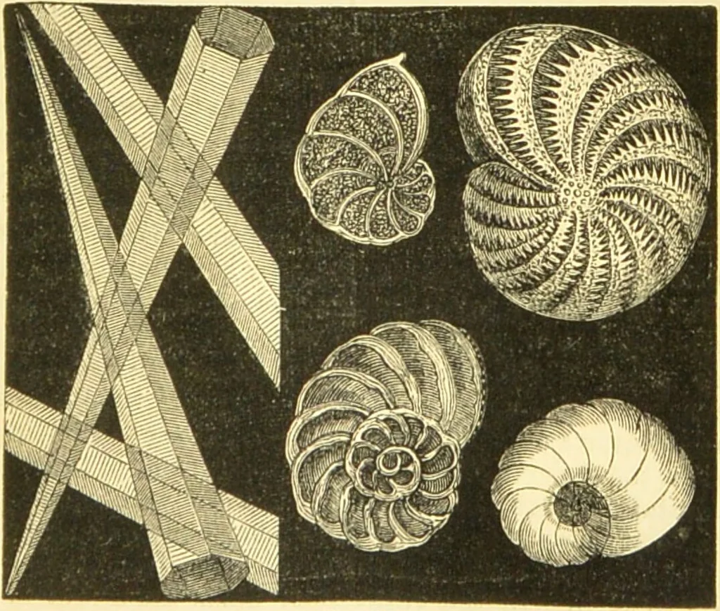 An illustration from The microscope: its history, construction, and application : being a familiar introduction to the use of the instrument and the study of microscopical sciences / by Jabez Hogg., 1869, leaf 406