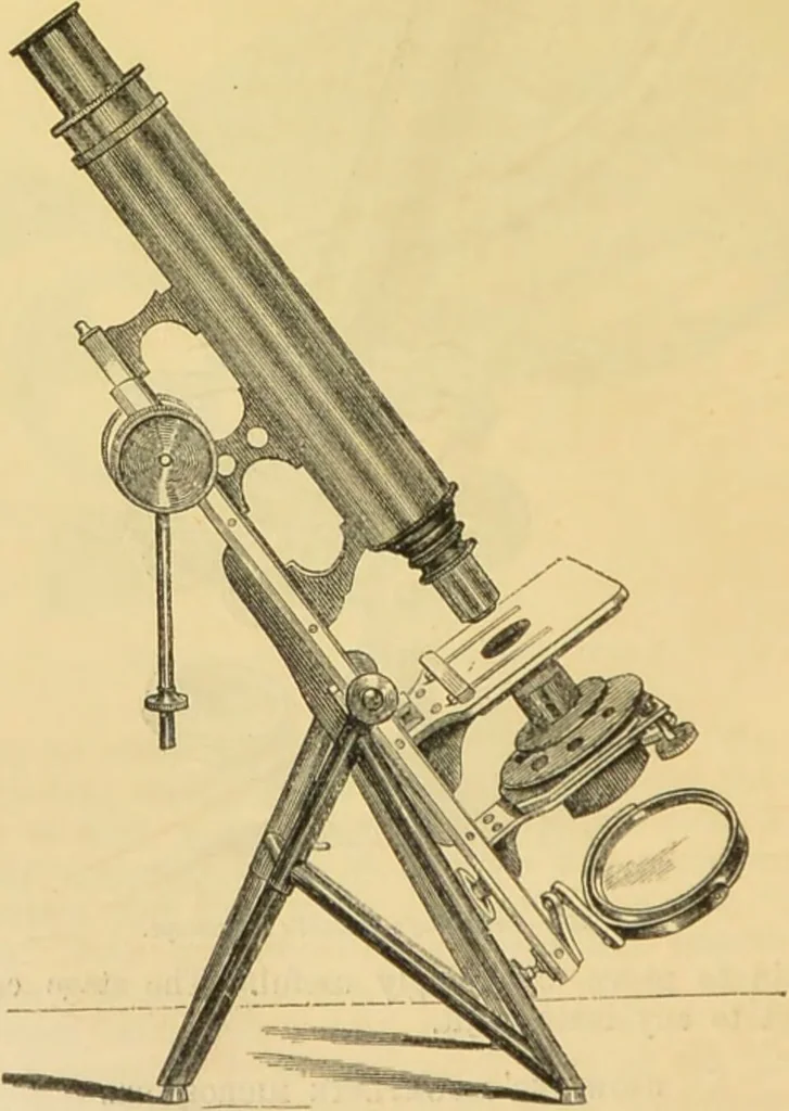 An illustration from The microscope: its history, construction, and application : being a familiar introduction to the use of the instrument and the study of microscopical sciences / by Jabez Hogg., 1869, leaf 793