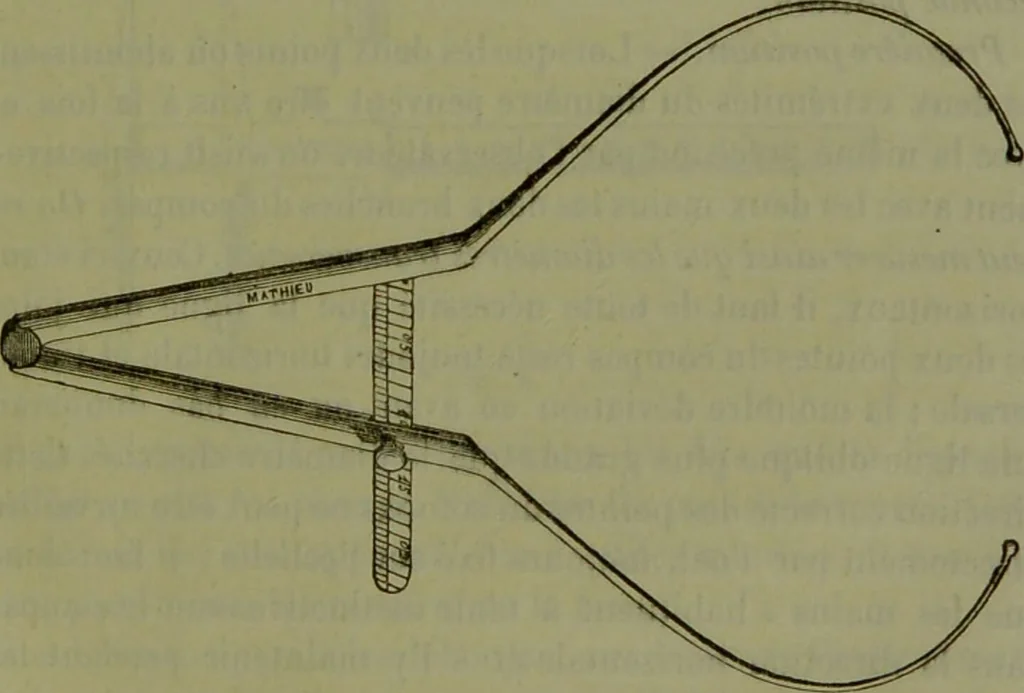 An illustration from Instructions craniologiques et craniométriques de la Société d'anthropologie de Paris / par Paul Broca., 1875, leaf 67