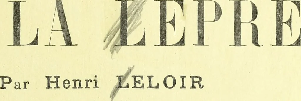 An illustration from Traité pratique et théorique de la lèpre / par Henri Leloir., 1886, leaf 9